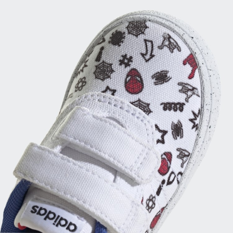 Tênis Branco Adidas X Marvel Vulc Raid3r Homem-aranha