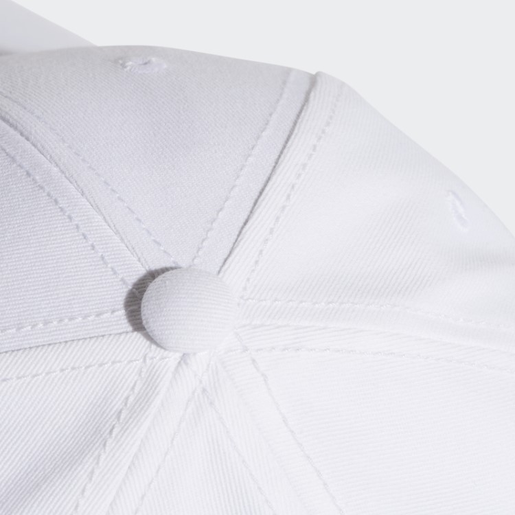 Boné De Sarja Com As Três Listras De Beisebol Branco Adidas
