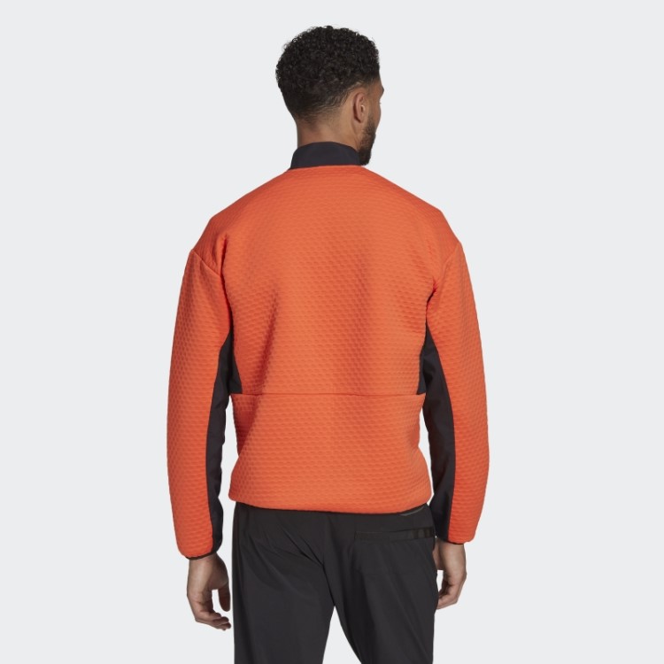 Adidas Terrex Caminhada Meia-zip Fleece Laranja
