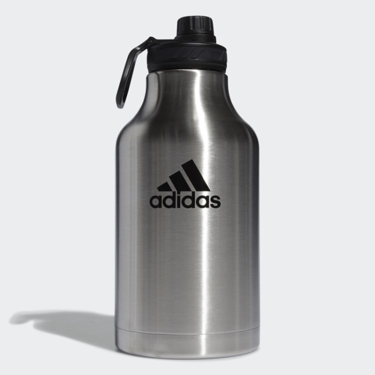 Garrafa De Metal De Aço Transparente Adidas 2l