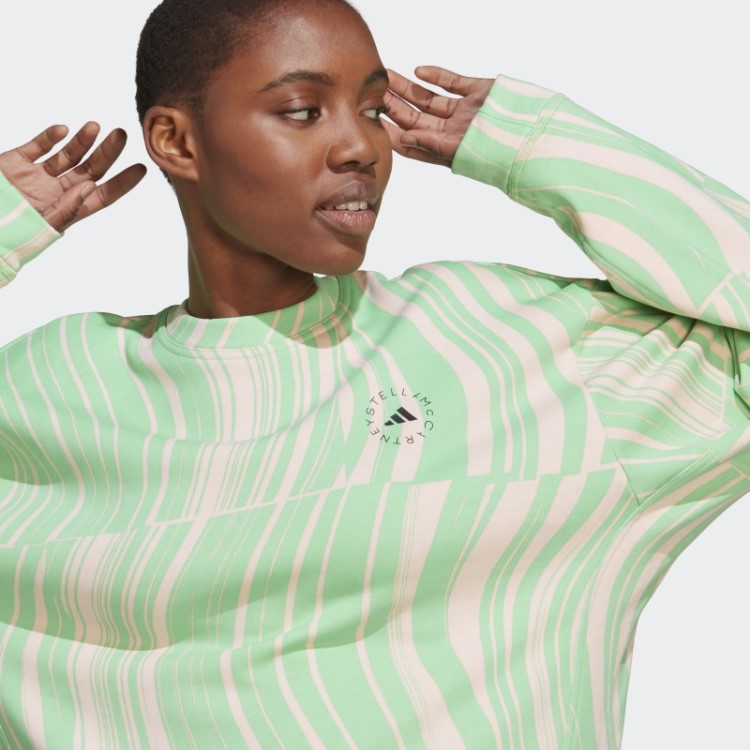 Verde Adidas By Stella Mccartney Truecasuals Moletom Gráfico Quente