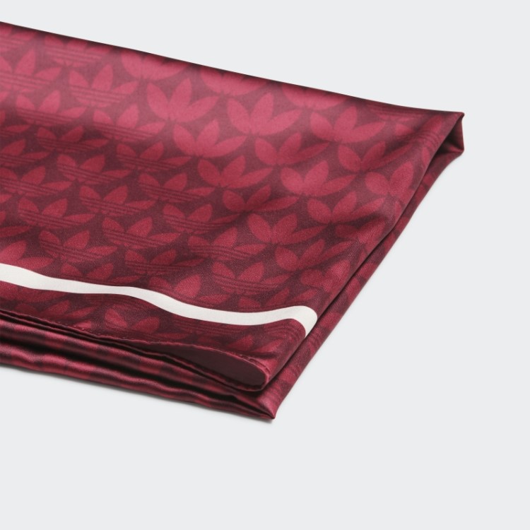 Lenço De Cabeça Vermelho Adidas Trefoil Jacquard Monograma
