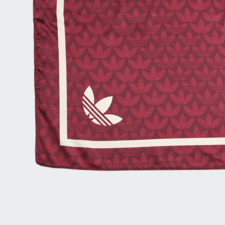 Lenço De Cabeça Vermelho Adidas Trefoil Jacquard Monograma