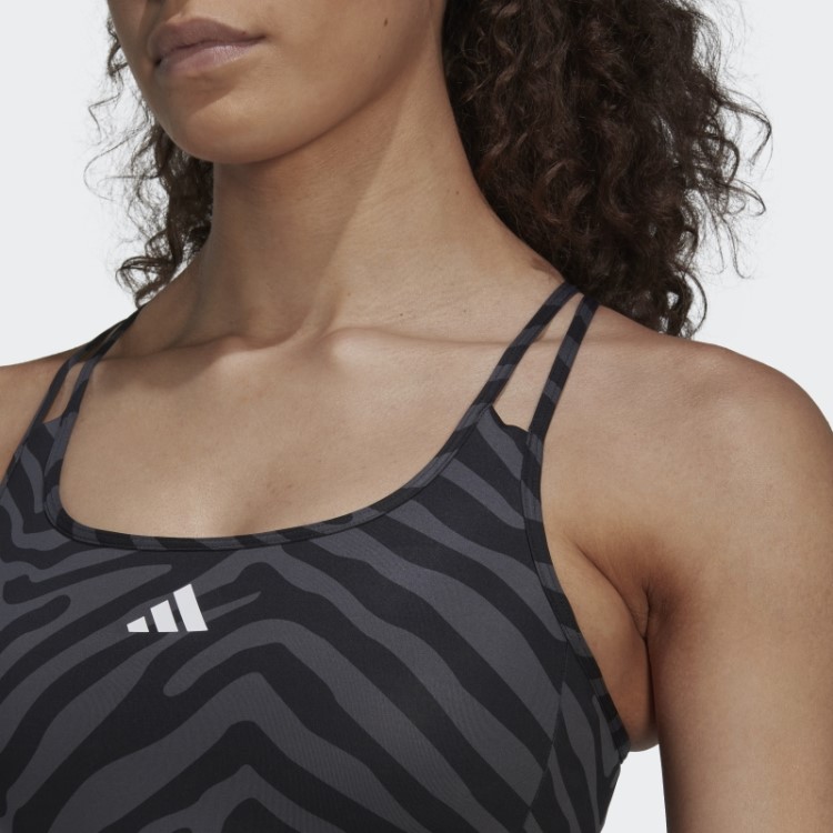 Sutiã Zebra Multicolorido Hyperglam Techfit Multicolorido Da Adidas