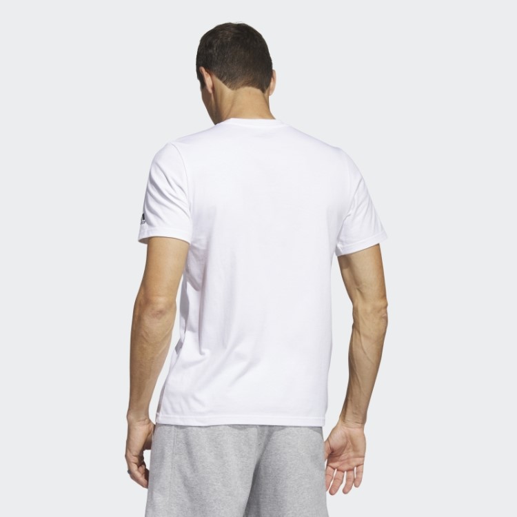 Camiseta Branca Adidas Multi Linear Sportswear Gráfica (manga Curta)