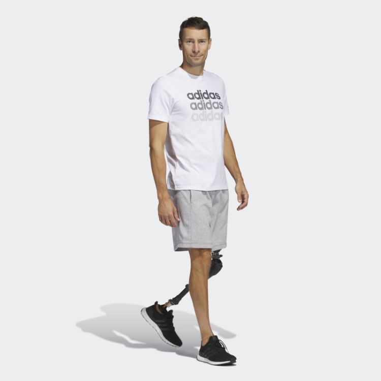 Camiseta Branca Adidas Multi Linear Sportswear Gráfica (manga Curta)