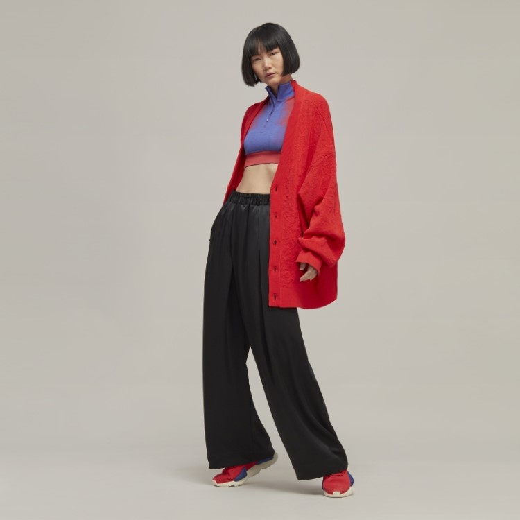 Calça Jogger Y-3 Tech Silk Perna Larga Adidas Estilosa