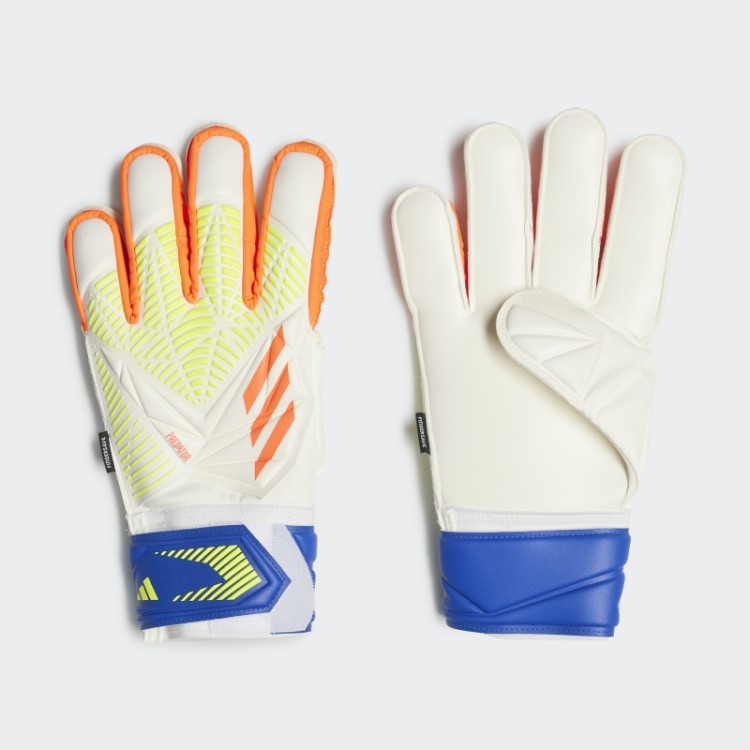 Luvas Predador Edge Fingersave Match Brancas Adidas