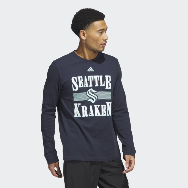 Camiseta Adidas Kraken Playmaker Manga Longa Night Navy