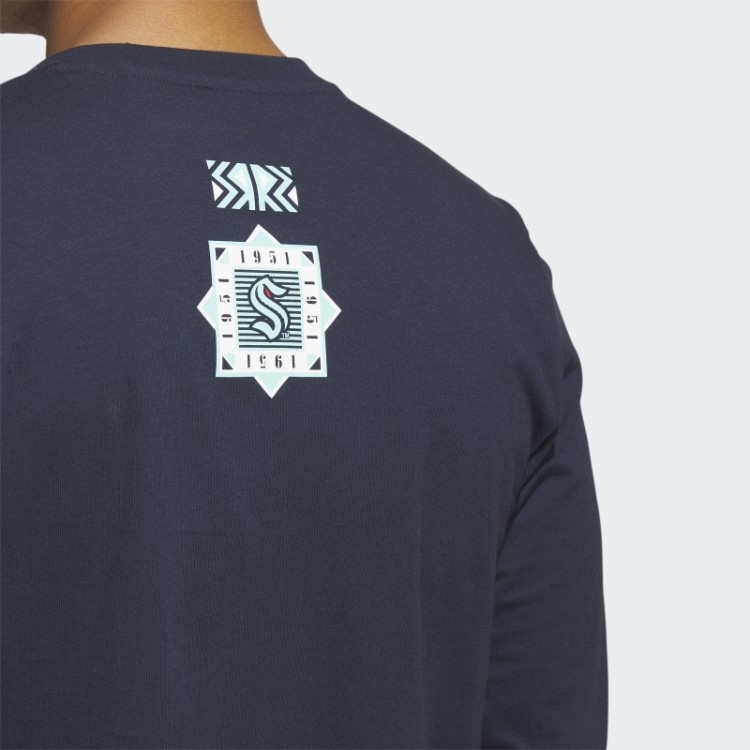 Camiseta Adidas Kraken Playmaker Manga Longa Night Navy