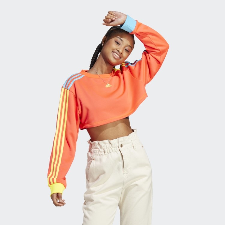 Moletom Cropped Vermelho Adidas Kidcore