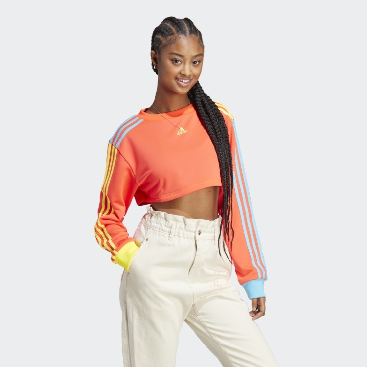 Moletom Cropped Vermelho Adidas Kidcore