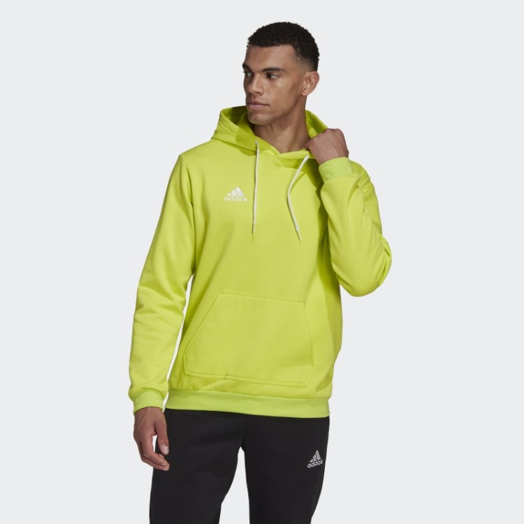 Elegante Adidas Entrada 22 Moletom Com Capuz Sol Amarelo