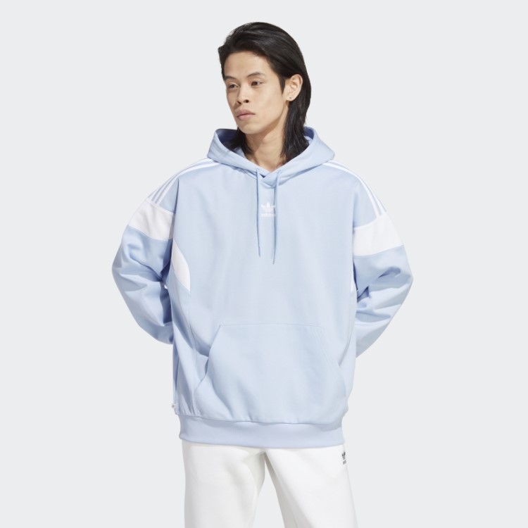 Moletom Adicolor Classics Com Linha De Corte Adidas Blue Dawn