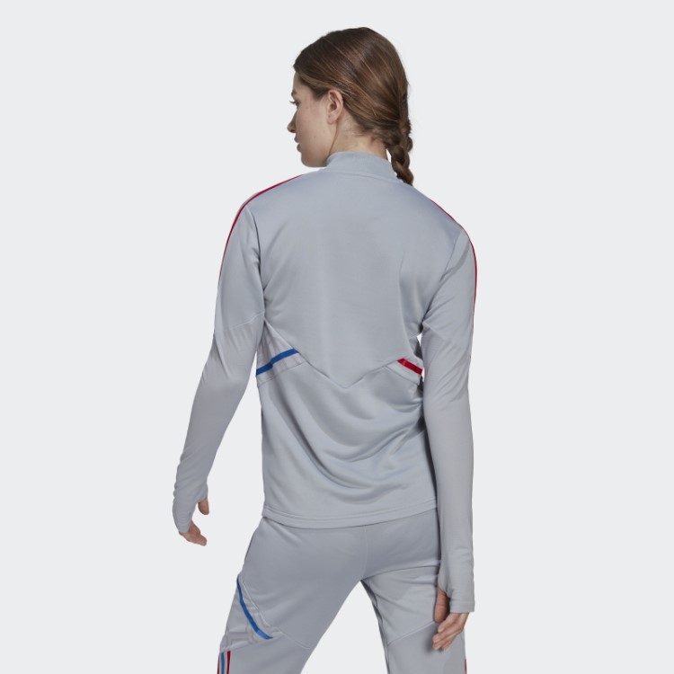 Olympique Lyonnais Tiro 21 Treinamento Top Prata Adidas Hot