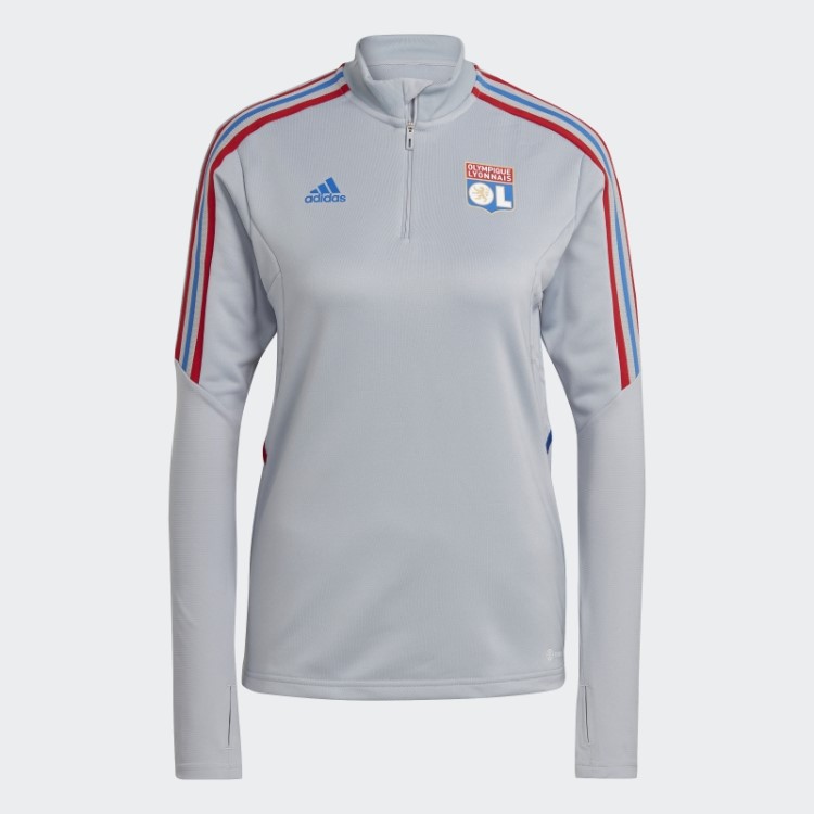 Olympique Lyonnais Tiro 21 Treinamento Top Prata Adidas Hot