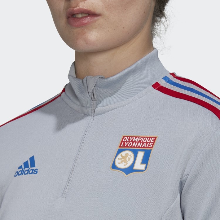 Olympique Lyonnais Tiro 21 Treinamento Top Prata Adidas Hot