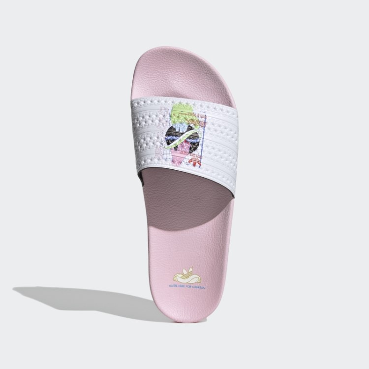 Adilette Desliza Rosa Adidas