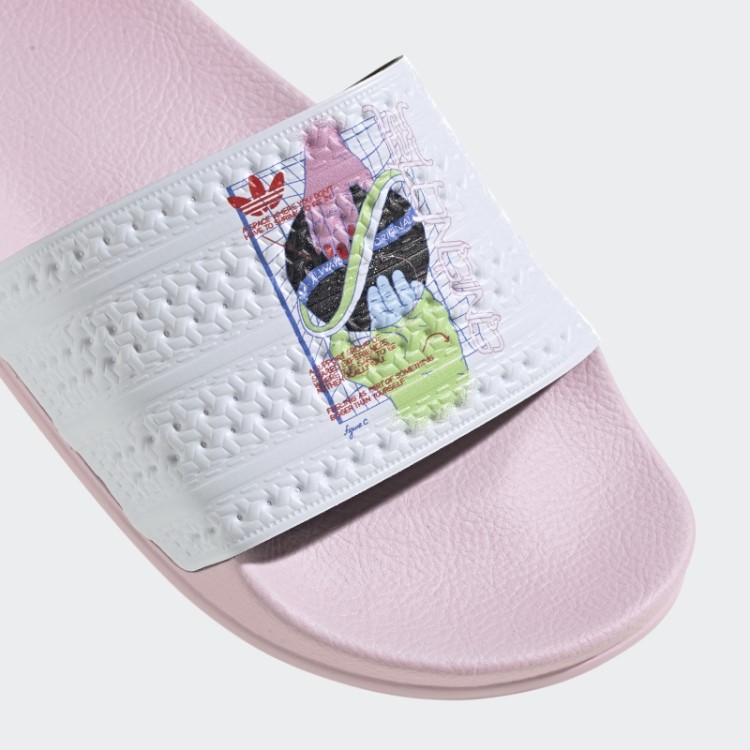 Adilette Desliza Rosa Adidas