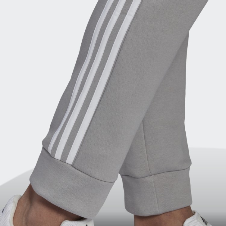 Calça De Lã Adidas Mgh Cinza Sólido Essencial Colorblock
