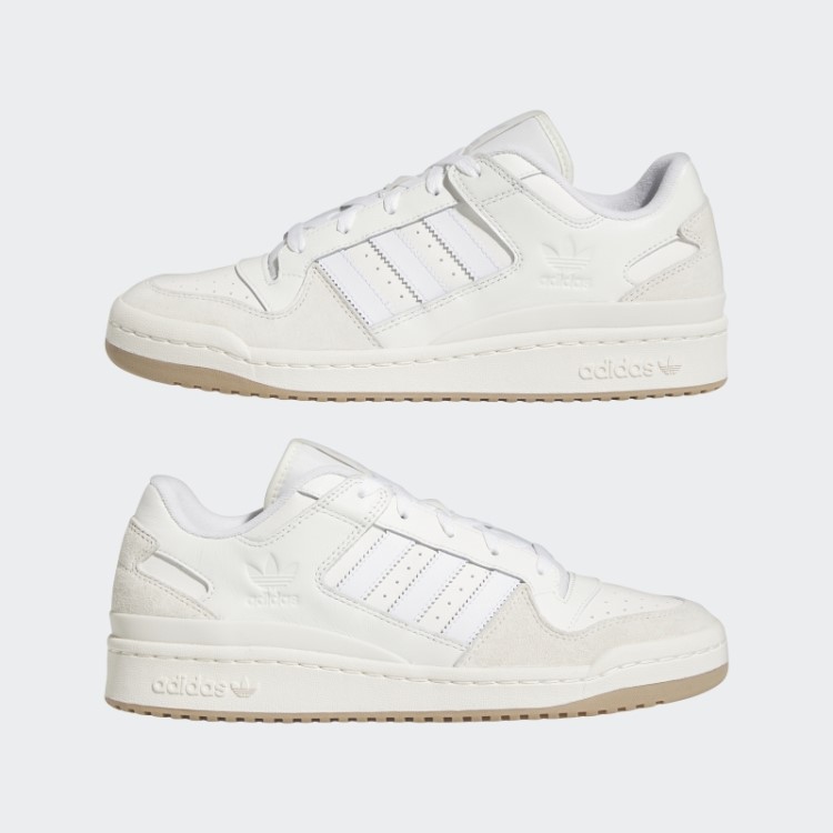 Tênis Clássico Baixo Adidas Forum Branco