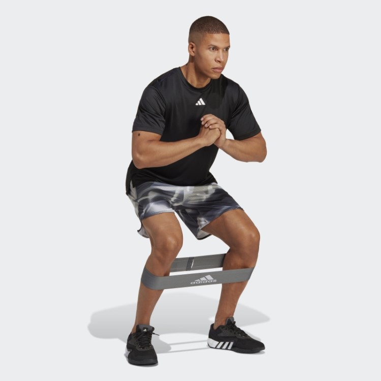 Cinza Projetado Para Treinamento Heat.rdy Hiit Allover Shorts De Treinamento De Impressão Adidas