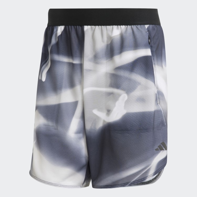 Cinza Projetado Para Treinamento Heat.rdy Hiit Allover Shorts De Treinamento De Impressão Adidas