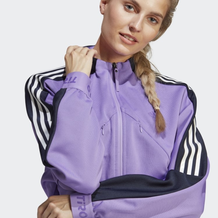 Jaqueta De Trilha Violet Tiro Suit-up Advanced Adidas