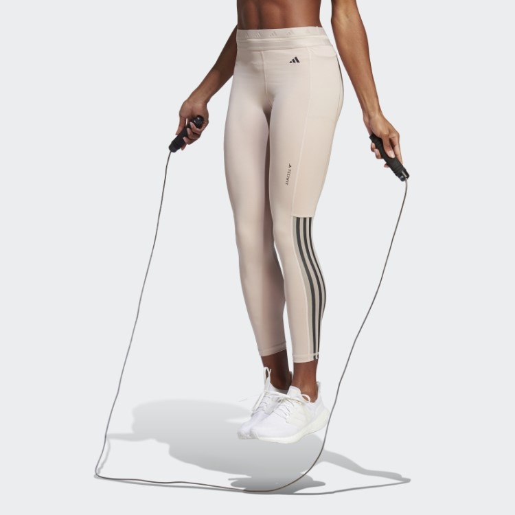 Leggings Techfit Hyperglam 7/8 Taupe Adidas