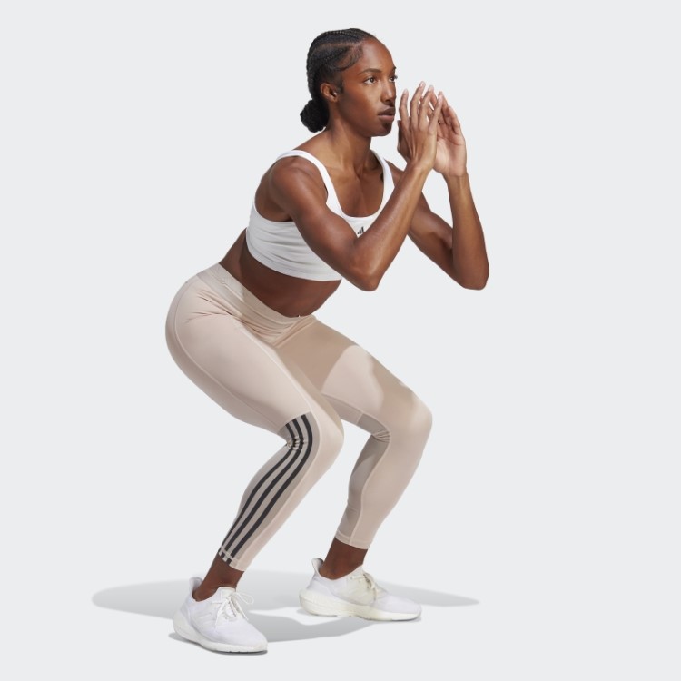 Leggings Techfit Hyperglam 7/8 Taupe Adidas