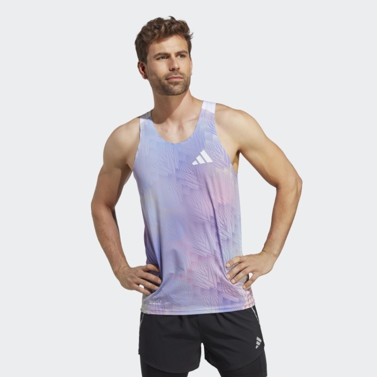 Adizero Sasha Zhoya Assinatura Singlet Rosa Claro Adidas