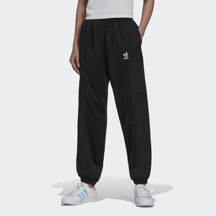 Calça Adidas Preta Adicolor Dividida Em Trefoil