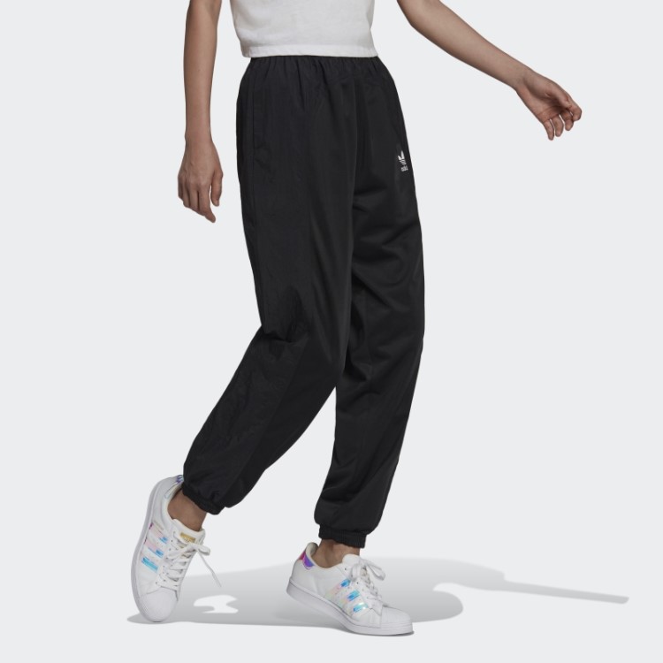 Calça Adidas Preta Adicolor Dividida Em Trefoil