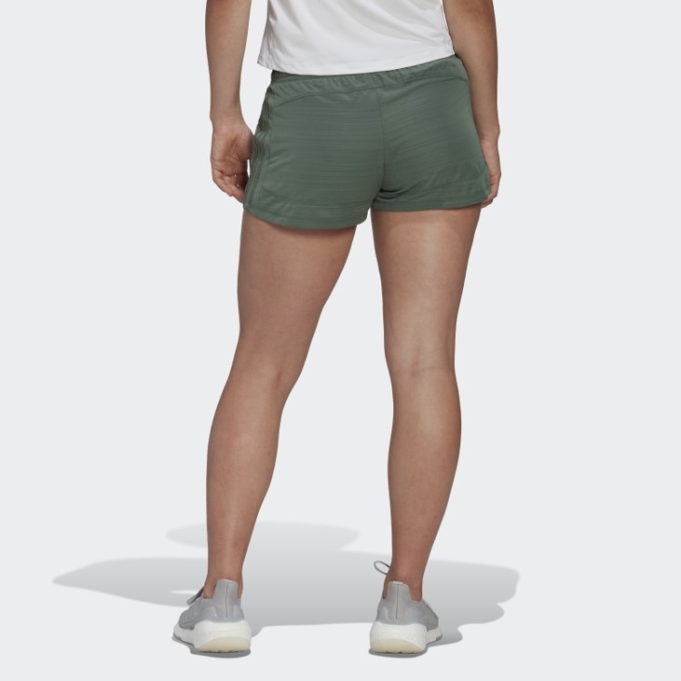 Adidas Short Verde óxido Pacer Com As Três Listras Mescladas