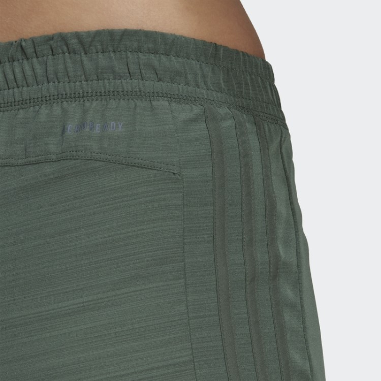 Adidas Short Verde óxido Pacer Com As Três Listras Mescladas