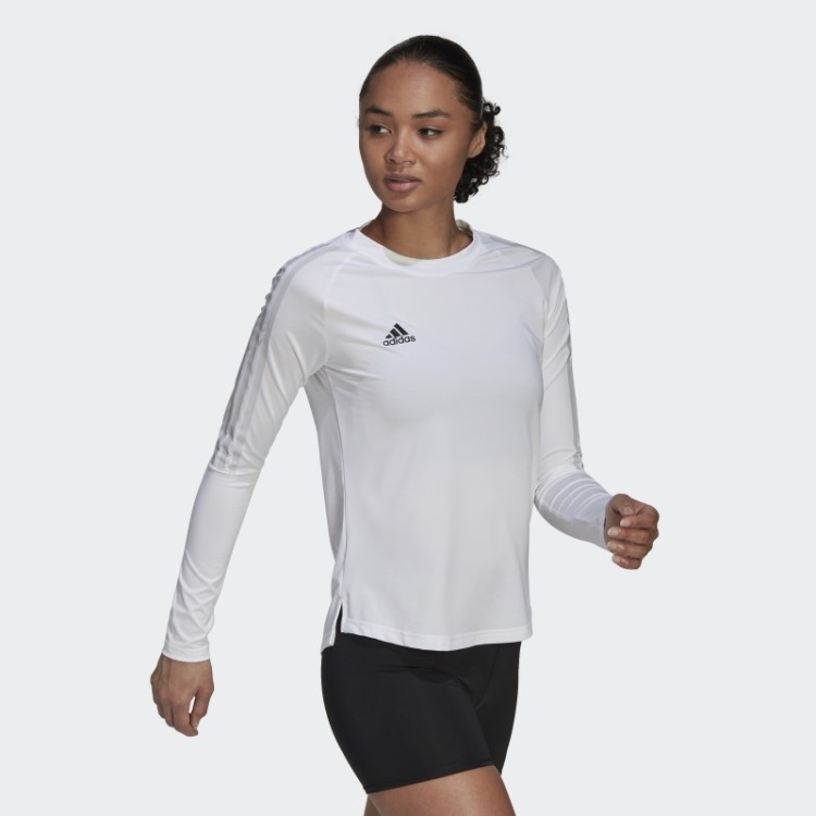 Camisa De Manga Comprida Adidas Hilo Branca