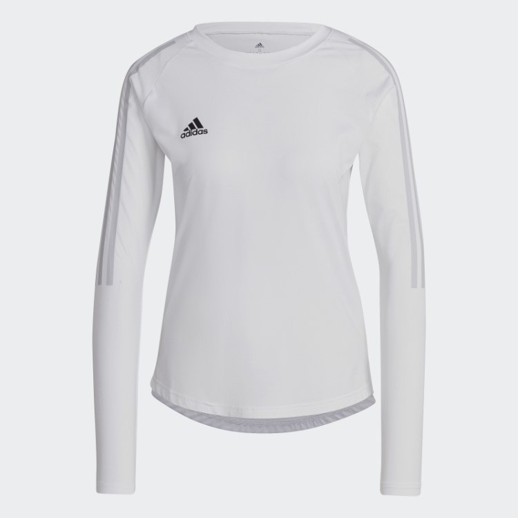 Camisa De Manga Comprida Adidas Hilo Branca