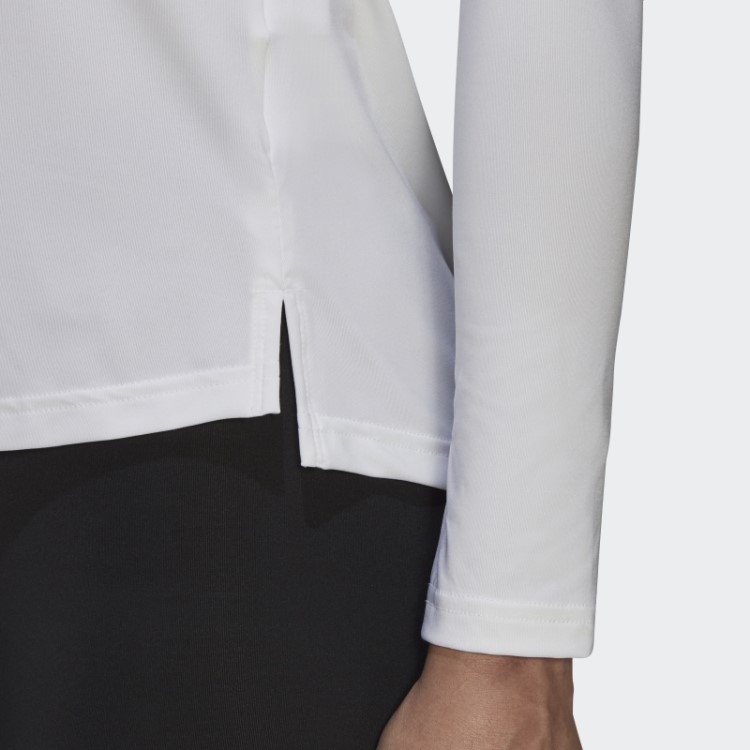 Camisa De Manga Comprida Adidas Hilo Branca