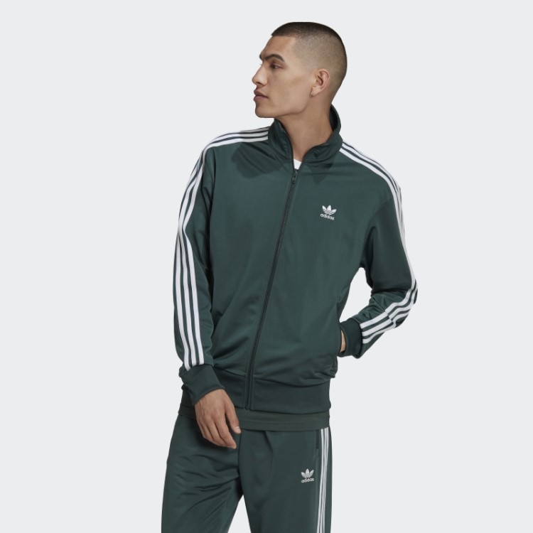 Jaqueta Adidas Adicolor Classics Firebird Verde Mineral