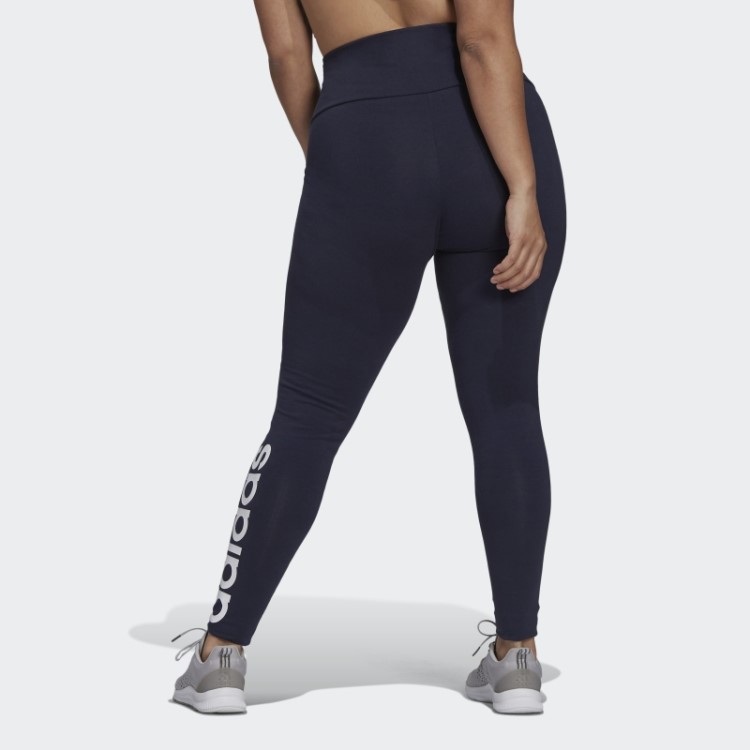 Legging Cintura Alta Com Logo Essentials (tamanho Grande) Adidas Ink