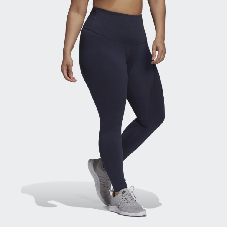 Legging Cintura Alta Com Logo Essentials (tamanho Grande) Adidas Ink