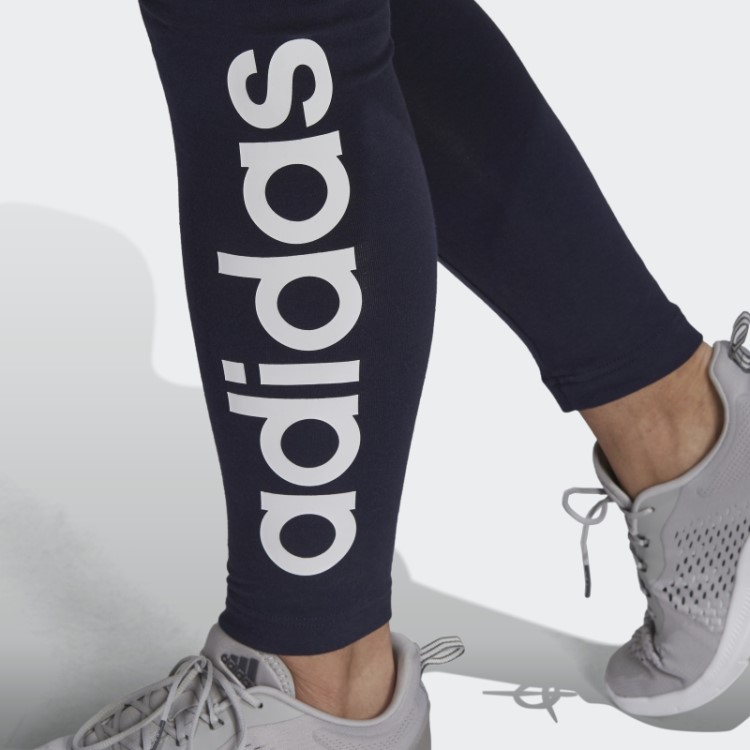 Legging Cintura Alta Com Logo Essentials (tamanho Grande) Adidas Ink