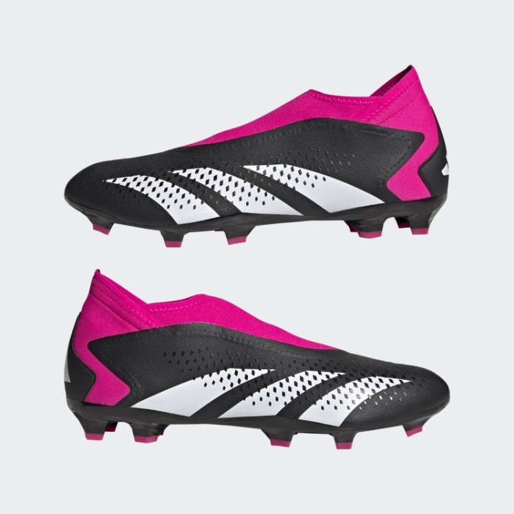 Precisão Do Predador Preto. 3 Chuteiras Sem Cadarço Para Chão Firme Adidas