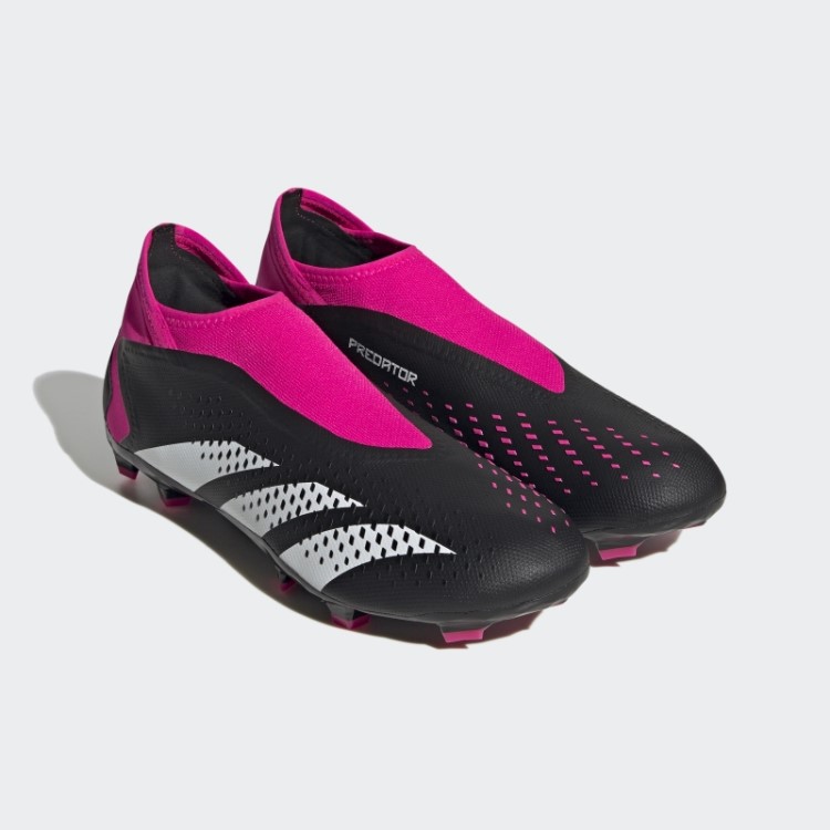 Precisão Do Predador Preto. 3 Chuteiras Sem Cadarço Para Chão Firme Adidas