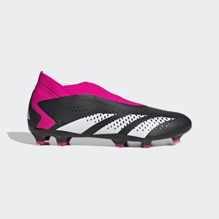 Precisão Do Predador.3 Chuteiras De Futebol De Campo Firme Sem Cadarço Adidas Preto