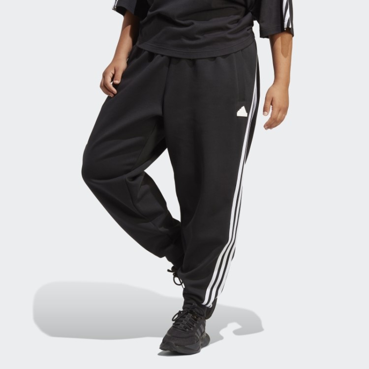 Calça Regular Adidas Black Future Icons Com As Três Listras (tamanho Grande)