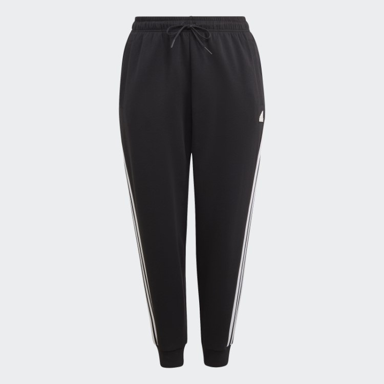 Calça Regular Preta Future Icons 3 Listras (tamanho Grande) Adidas