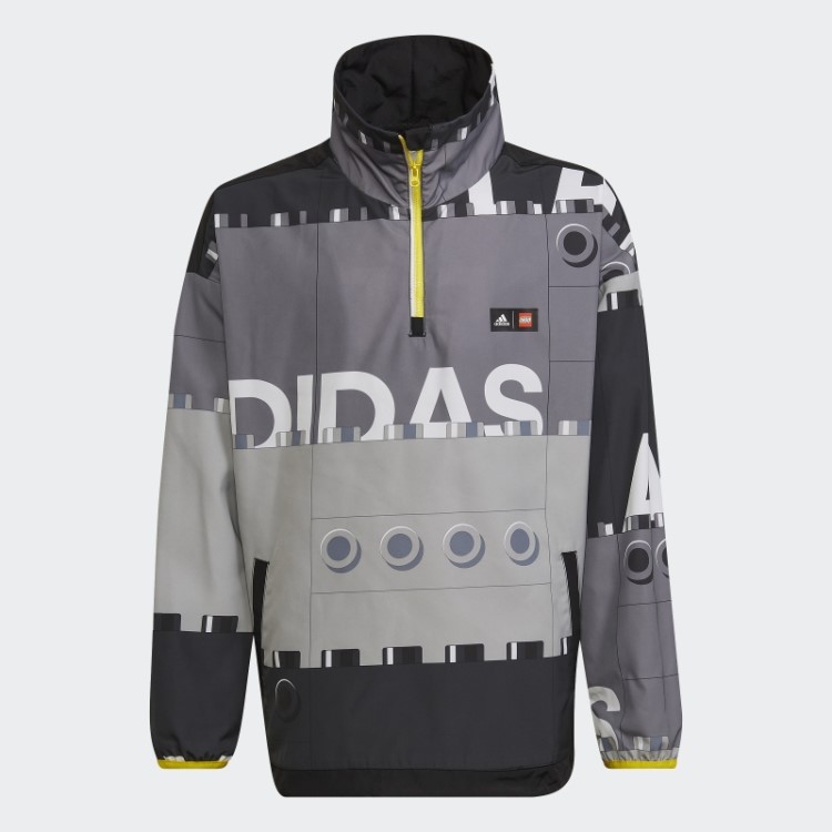 Adidas X Classic Lego Blusão Meio Zíper Fashion Preto