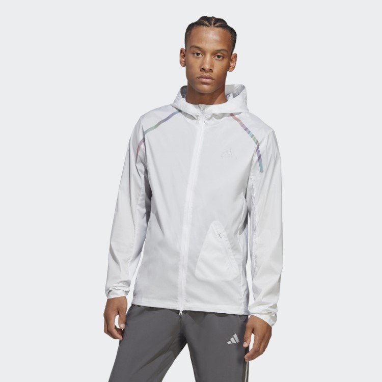 Jaqueta Cinza Maratona Adidas