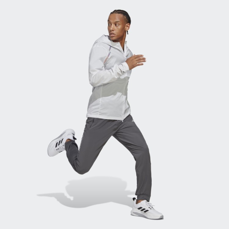 Jaqueta Cinza Maratona Adidas